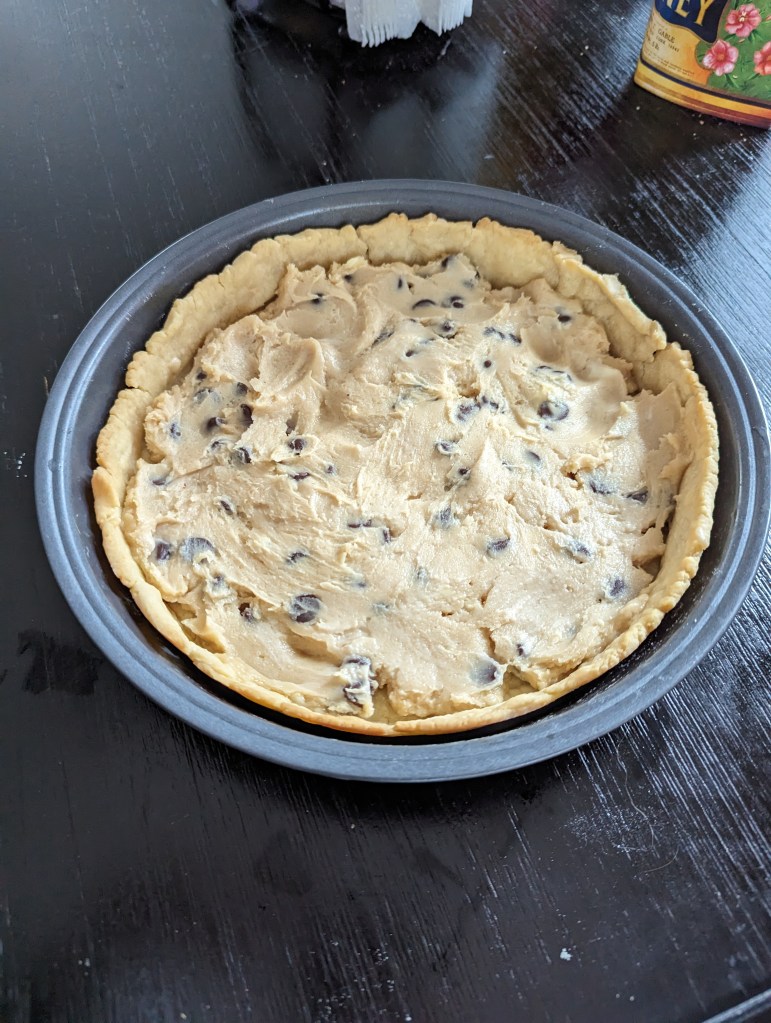 chocolate chip cookie dough pie